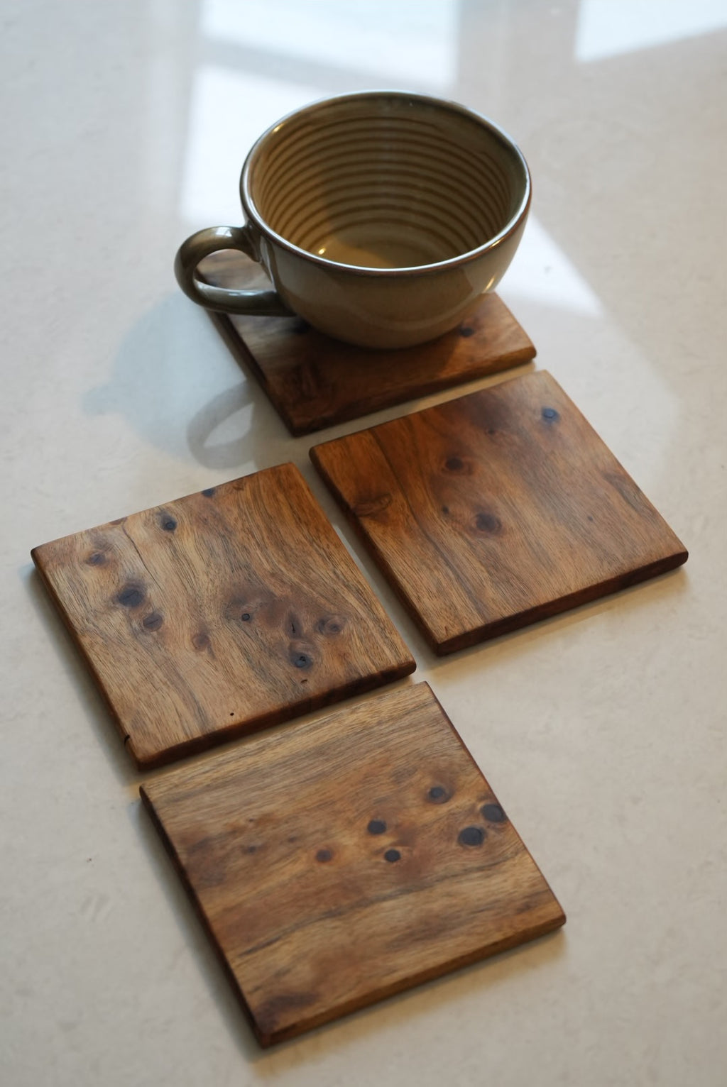 Wooden Coasters-Set of  6