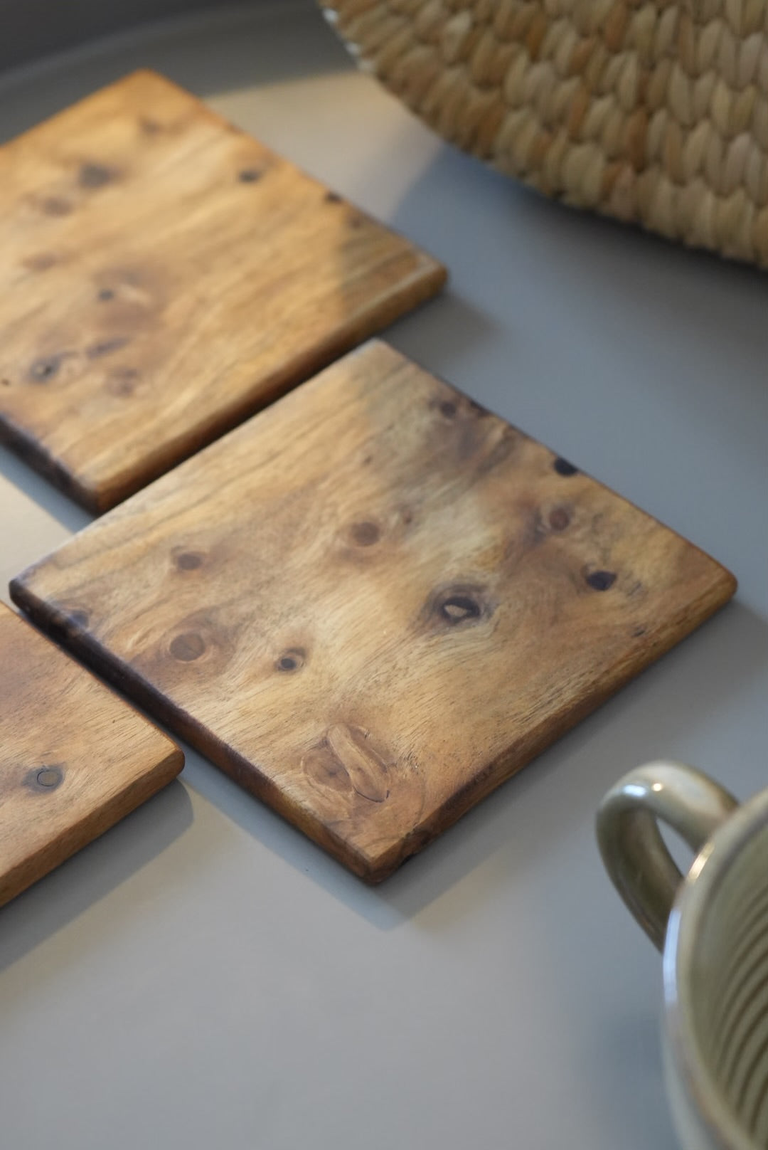 Wooden Coasters – Set of 4