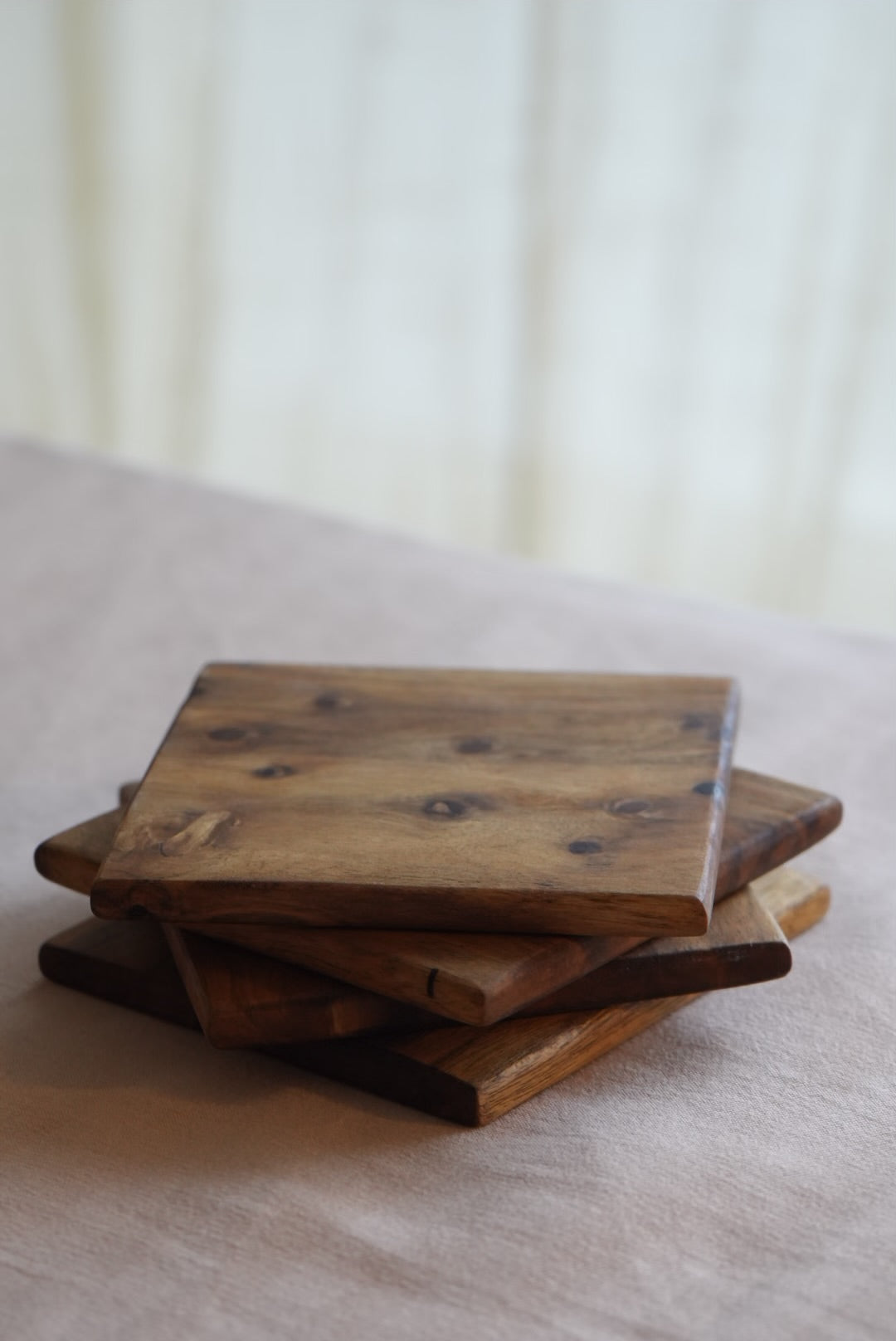 Wooden Coasters – Set of 4