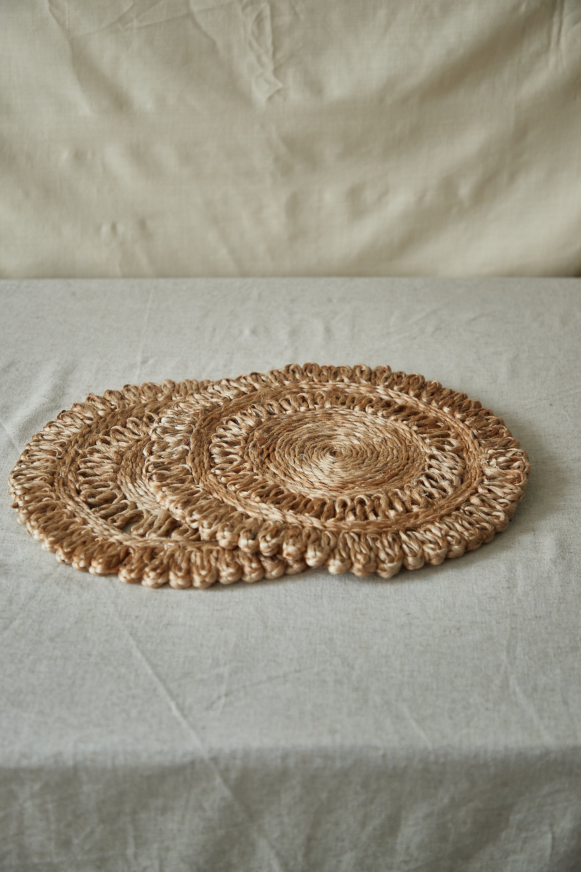 Jute round placemats