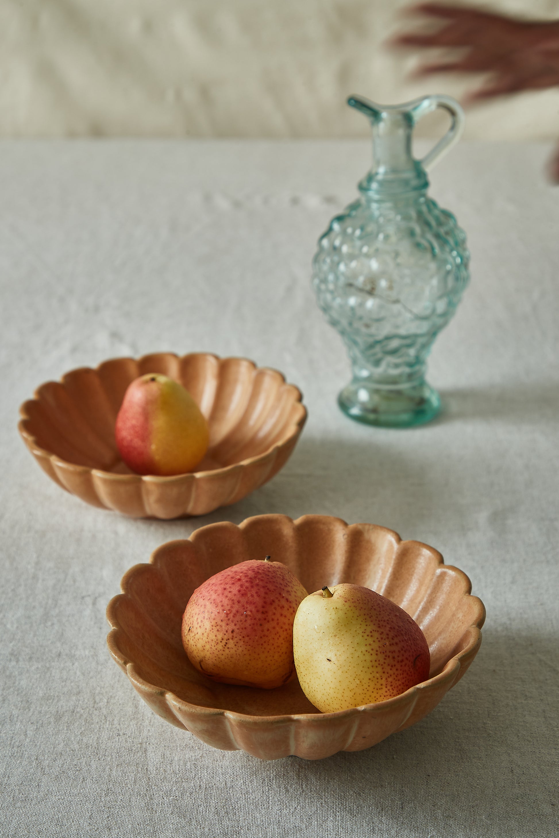 scallop bowl mustard yellow