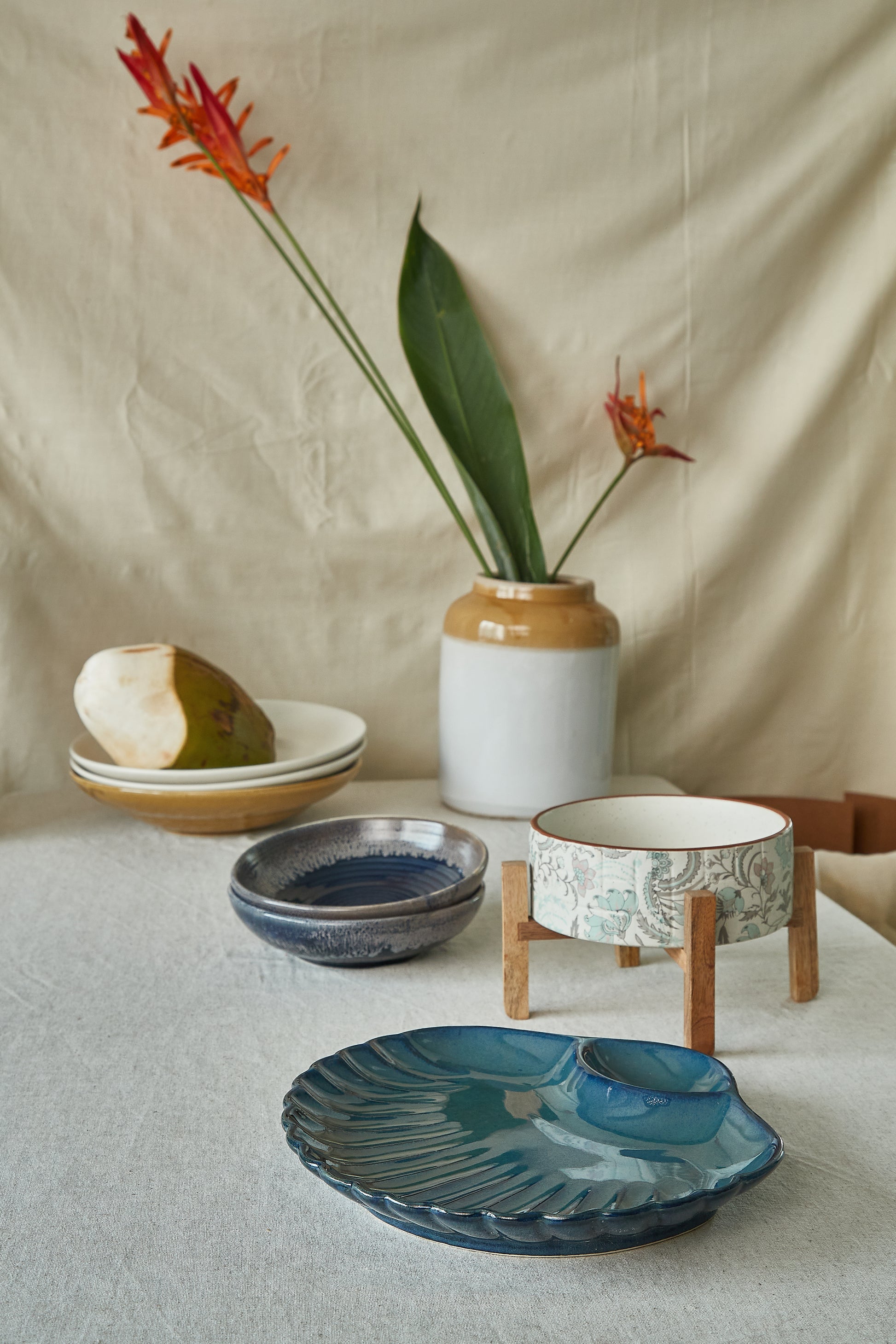 Oyster Shell chip n dip platter