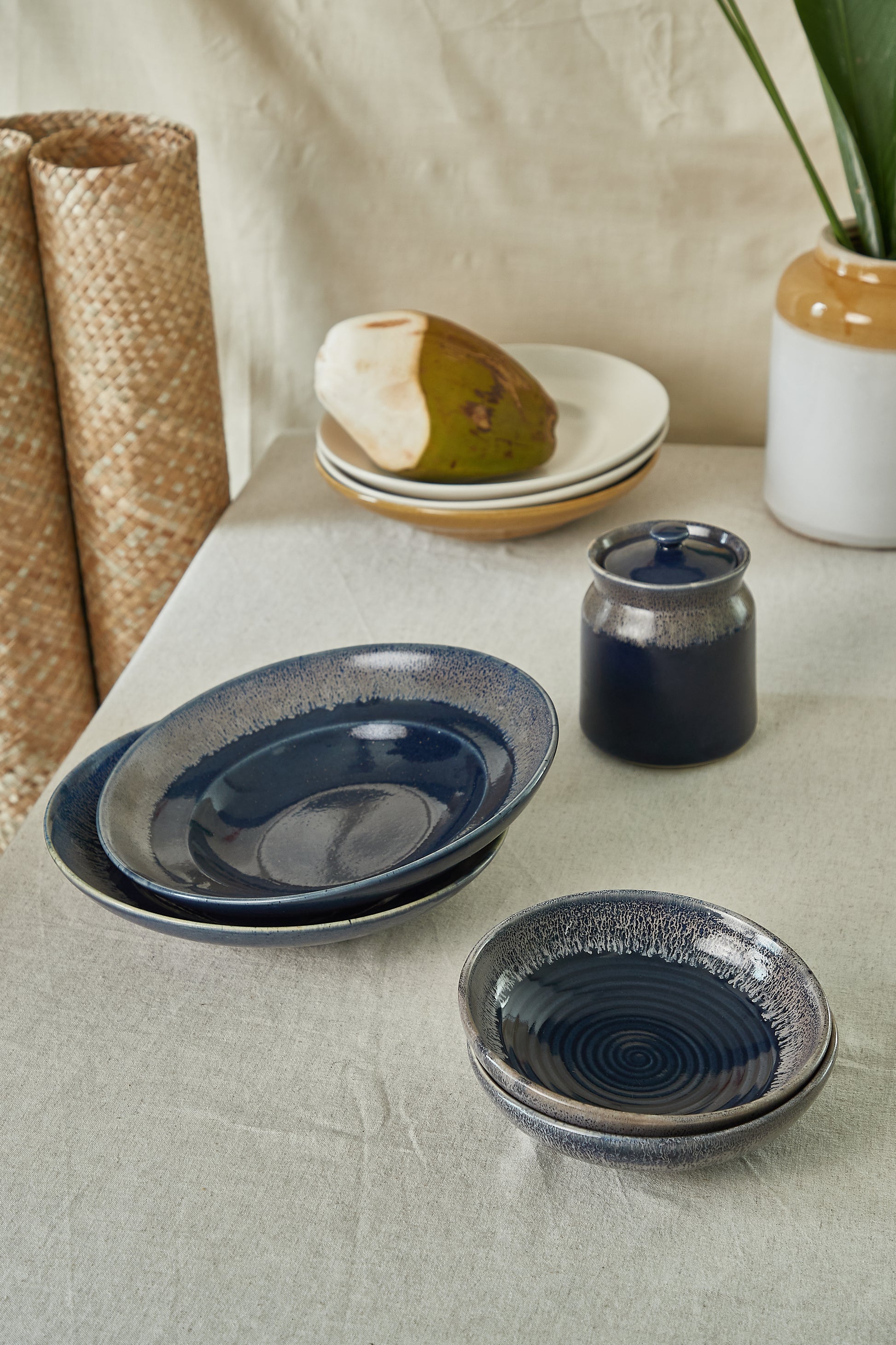 Twilight blue Bharani jar