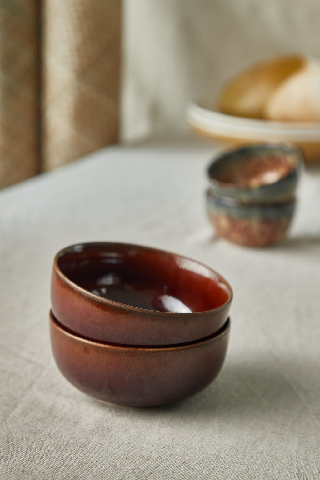 Cherry red snack bowl